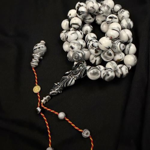 Two circular cut-off invoices.. MK Egypt turning.. (55) bead.. bead size (11*12)
