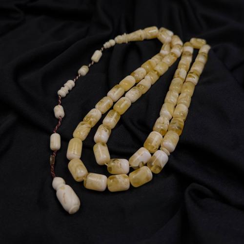 Musk box-shaped.. MK Egypt turning.. (49 beads).. bead size (12.5*8)