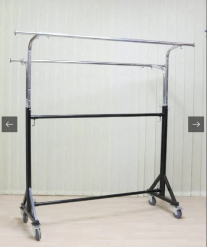 استاند علاق ملابس كروم علي اسود اربع جهات