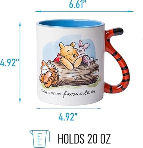 سيلفر بافلو كوب سيراميك بمقبض ثلاثي الابعاد منحوت...