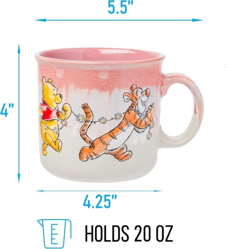 كوب تخييم سيراميك رياكتيف جليز ويني ذا بوه من سلفر...