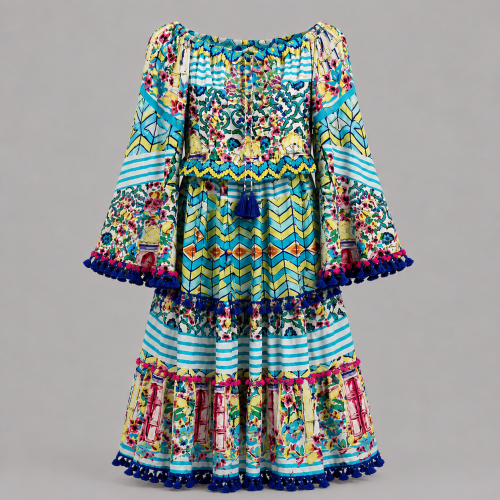 Azure Boho Dress