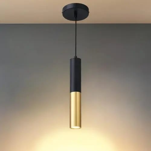 علاقي طويل اسود ذهبي 6040/1B GU10
