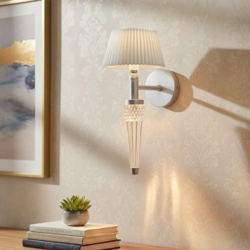 LED single silver applique 66145/1W-CH