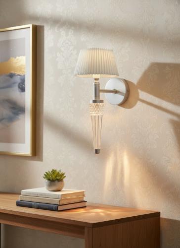 ابليك LED مفرد فضي 66145/1W-CH