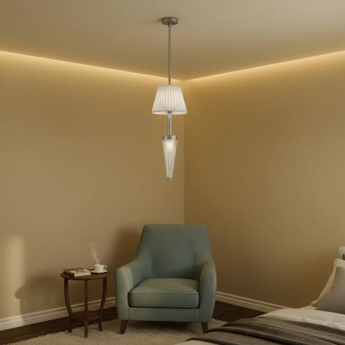 علاقيLED مفرد فضي 66145/1H-CH