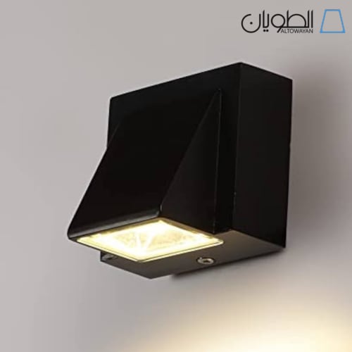 ابليك سور LED اسود لون الإضاءة أصفر 5 وات