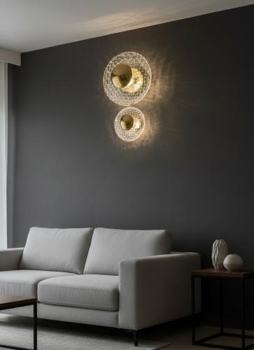 ابليك مودرن ذهبي LED ثلاث الوان2159/2