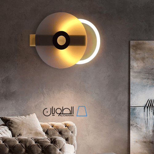 مصباح حائط هندسي بإضاءة LED – تصميم عصري بلمسات فا...