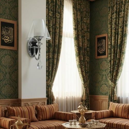 Aplik Crystal single silver 2075/1