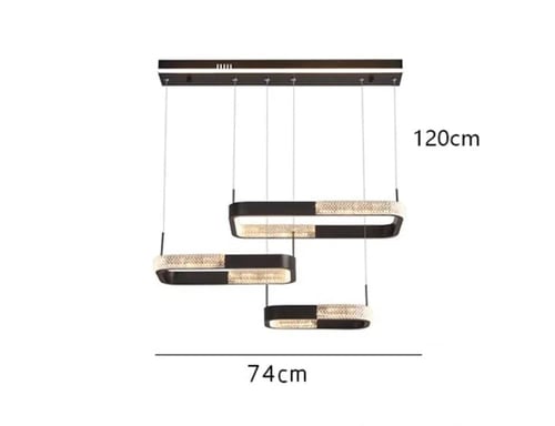 ثريا مودرن مربع اسود 35*35*25