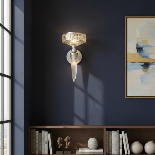 ابليك LED مفرد فضي 66147/1W-CH