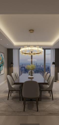ثريا مودرن LED مع قطع رخام فاخرة