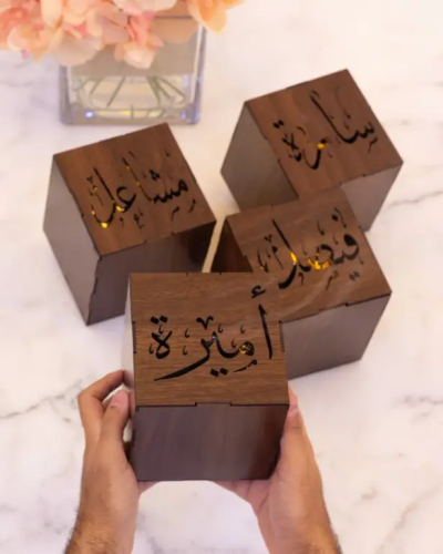 مباخر خشب بطابع مميز 4حبات