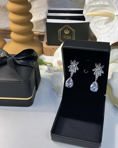 حلق ليا - فضي