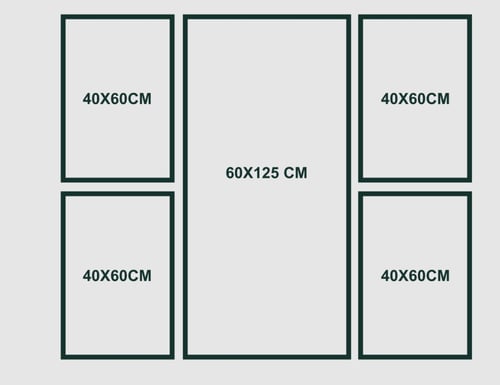 طقم مكون من 5 لوحات
