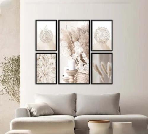 طقم مكون من 5 لوحات