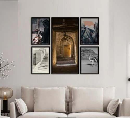 طقم مكون من 5 لوحات