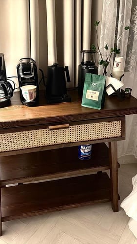 كورنر خشب راتان