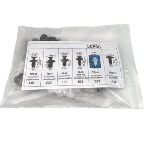 كلبسات ديكورات السيارة متنوعة 50 قطعة