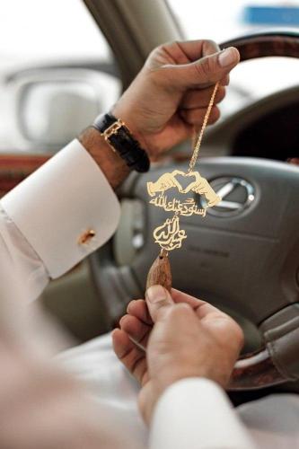 تعليقة سياره بشكل القلب