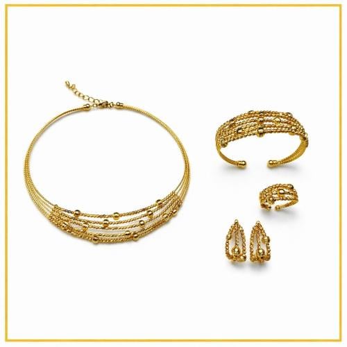 طقم أسرار الشرق - ذهبي