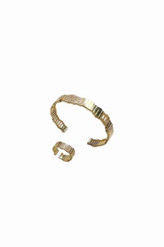 طقم شلال الماس - سوار - خاتم