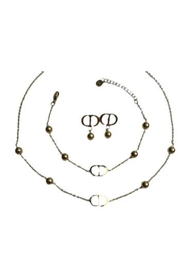 طقم وهج الذهب - قلادة - سوار - أقراط