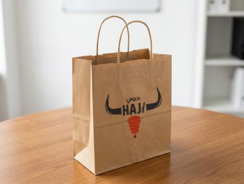 كيس ورق كرافت بني