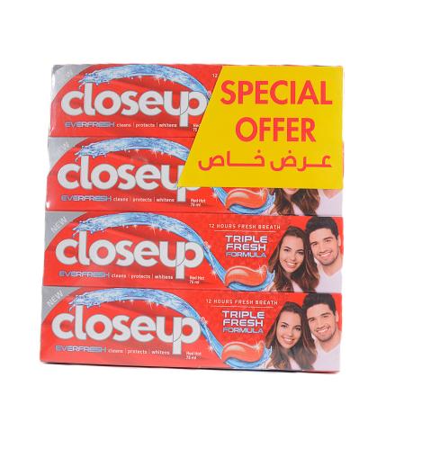 كلوس اب معجون اسنان جل تريبل فريش لنفس منعش لمدة 1...