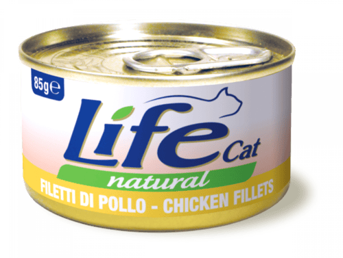 معلبات لايف كات بنكهات متعددة 85G