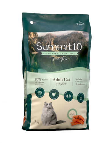 طعام جاف من شركة SUMMIT 10 للمعدة الحساسة 3KG