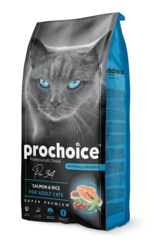 prochoice طعام جاف بنكهة السالمون والأرز 15KG