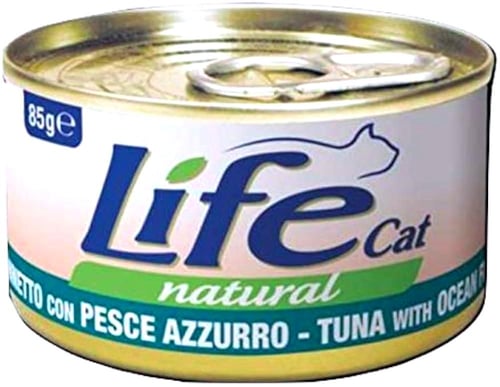 معلبات لايف كات بنكهات متعددة 85G