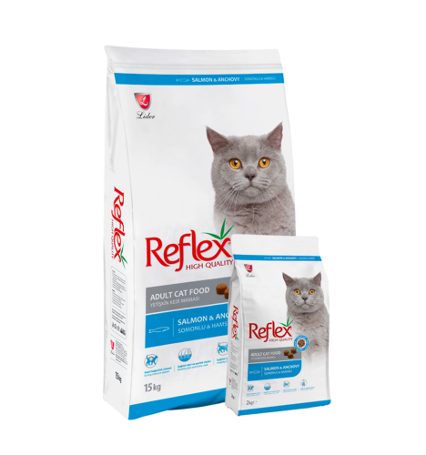 ريفليكس طعام جاف بالسالمون والأنشوجة 15KG