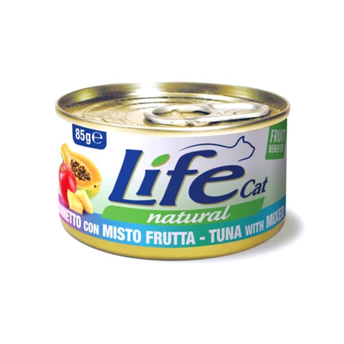 معلبات لايف كات بنكهات متعددة 85G