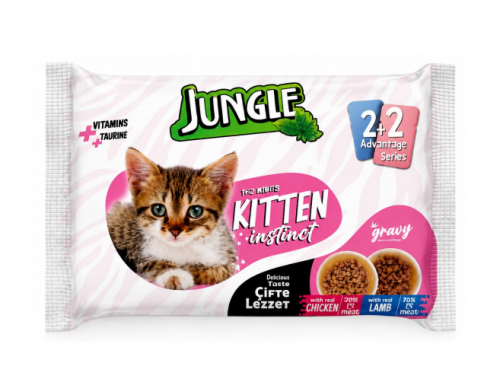 جنغل أظرف طعام رطب 2+2 في الجيلي 4X100g