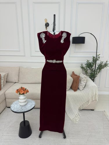 فستان عودي جوخ