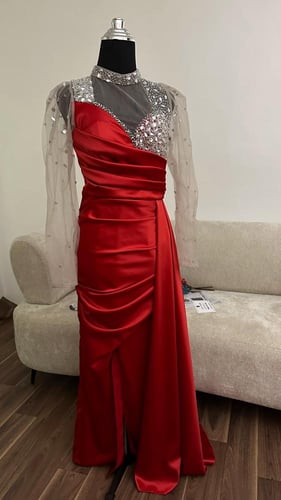 فستان سهره احمر