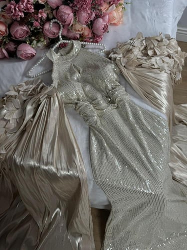 فستان سهره ترتر لمعه