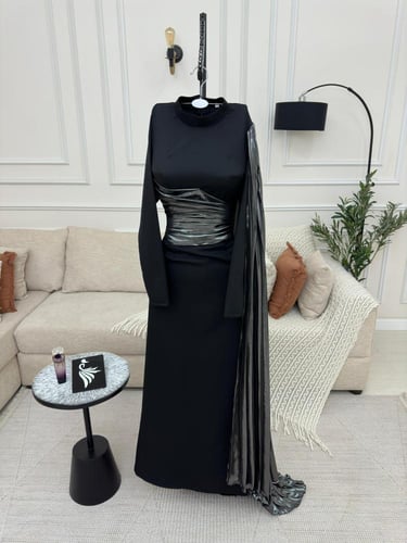 فستان اسود باربي جورجيت ليزر