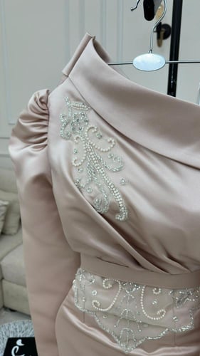 فستان تفته سافانا بتطريز يدوي