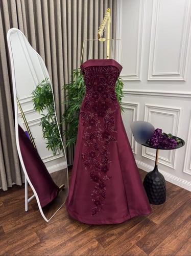 فستان ميكادو كلفة تطريز