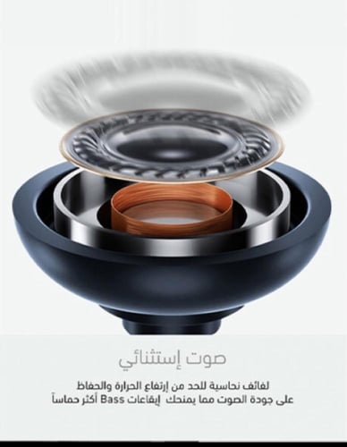 سماعة استريو جميع الاجهزة باللون الابيض
