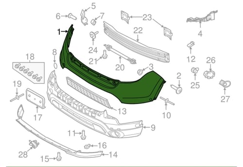 صدام اكسبلور أمامي علوي بفتحه حساس 2011_2015