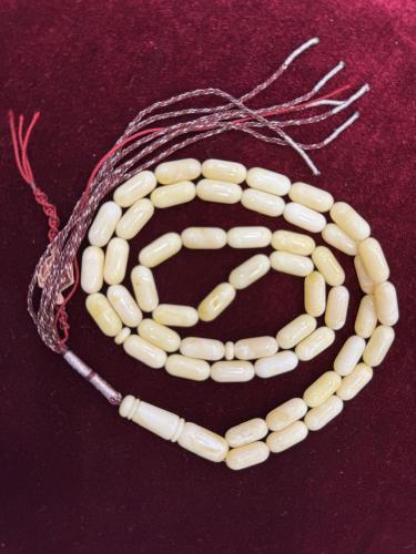 كهرمان صنوبري جبس ناعم أبيض