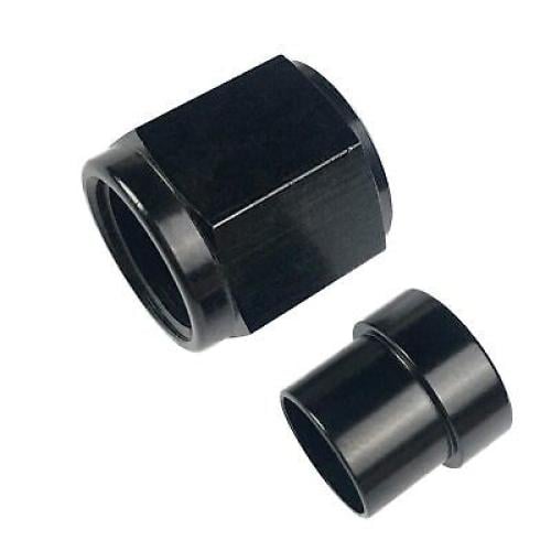 Fitting / AN4 ALUMINUM Tube (Sleeve/Nut) BLACK