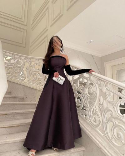 فستان ليلكي سهره ميكادو /Mair Fashion