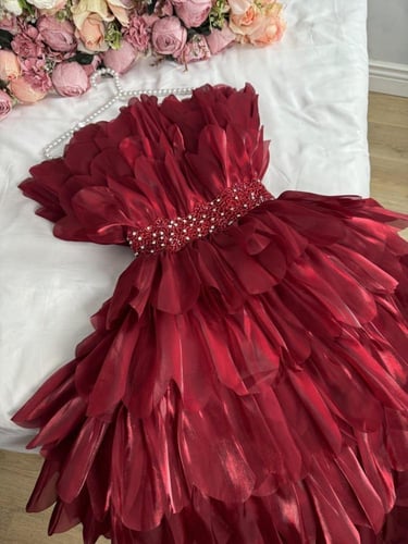 فستان سهرة عودي جزار خصر تطريز /Mair Fashion