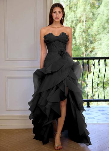 فستان سهره أسود قص ليزر فاااخر من miar fashion